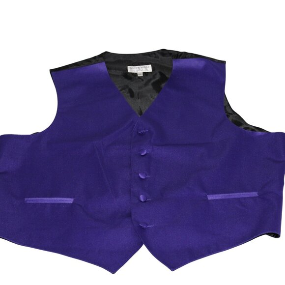 Vesuvio Napoli 2XL  XXL Vest Waist Coat 5 Button Formal Dress Prom Wedding Party - Picture 4 of 11